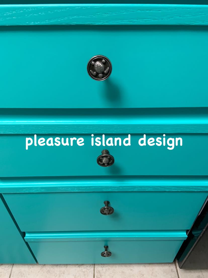 Refinished coastal kitchen cabinets — Southeast North Carolina